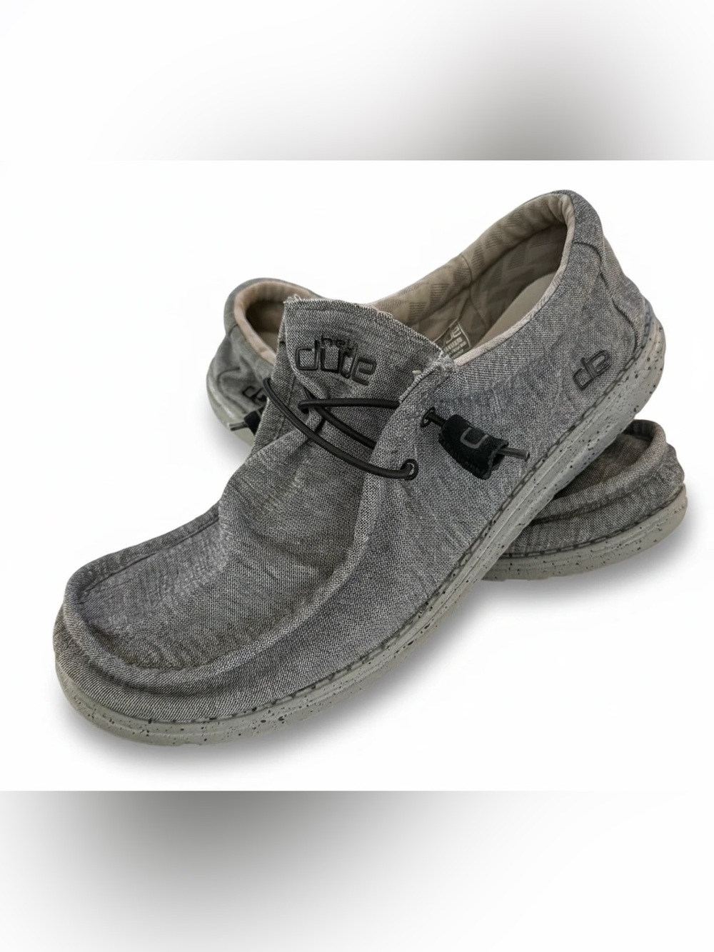 Hey Dude Men’s Wally L Stretch Steel Gray, Size 13